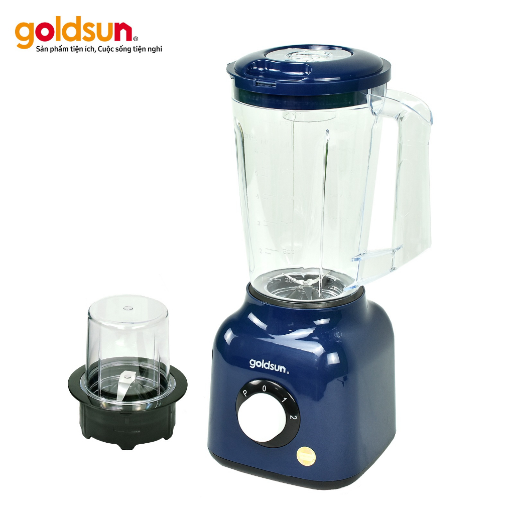 Máy xay sinh tố Goldsun GBL4115 công suất 400W, 3 cối nhựa, lưỡi dao inox 4 cánh