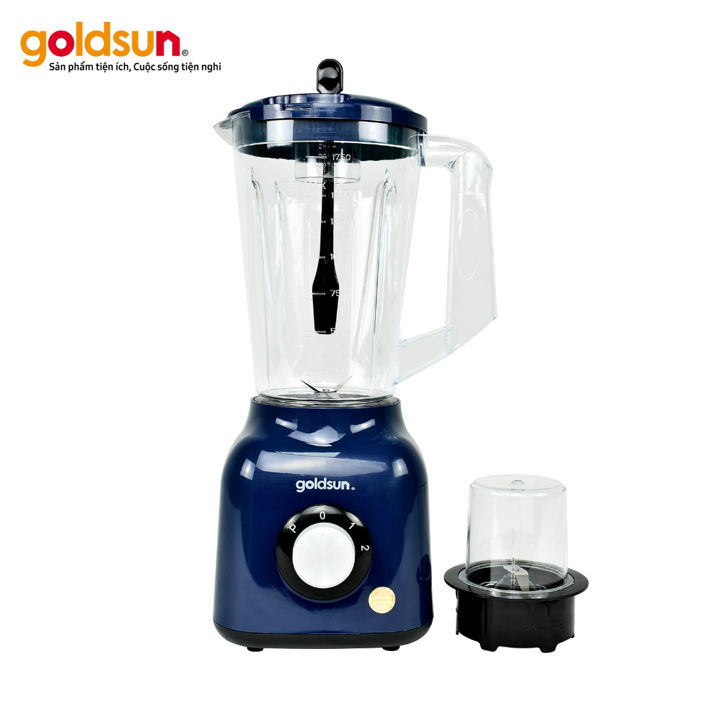 Máy xay sinh tố Goldsun GBL4115 công suất 400W, 3 cối nhựa, lưỡi dao inox 4 cánh