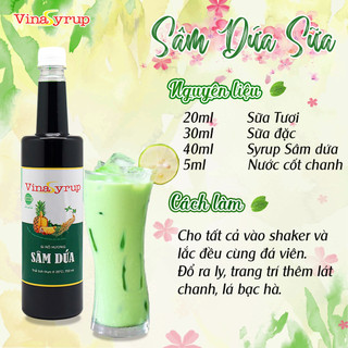 Siro Sâm Dứa VinaSyrup 750ml