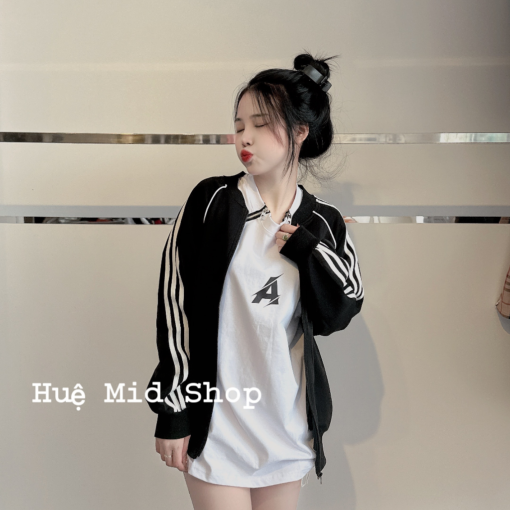 Áo Bomer 3 Sọc, Áo Thể Thao Nam Nữ Nhiều Màu Chất Poly Cao Cấp