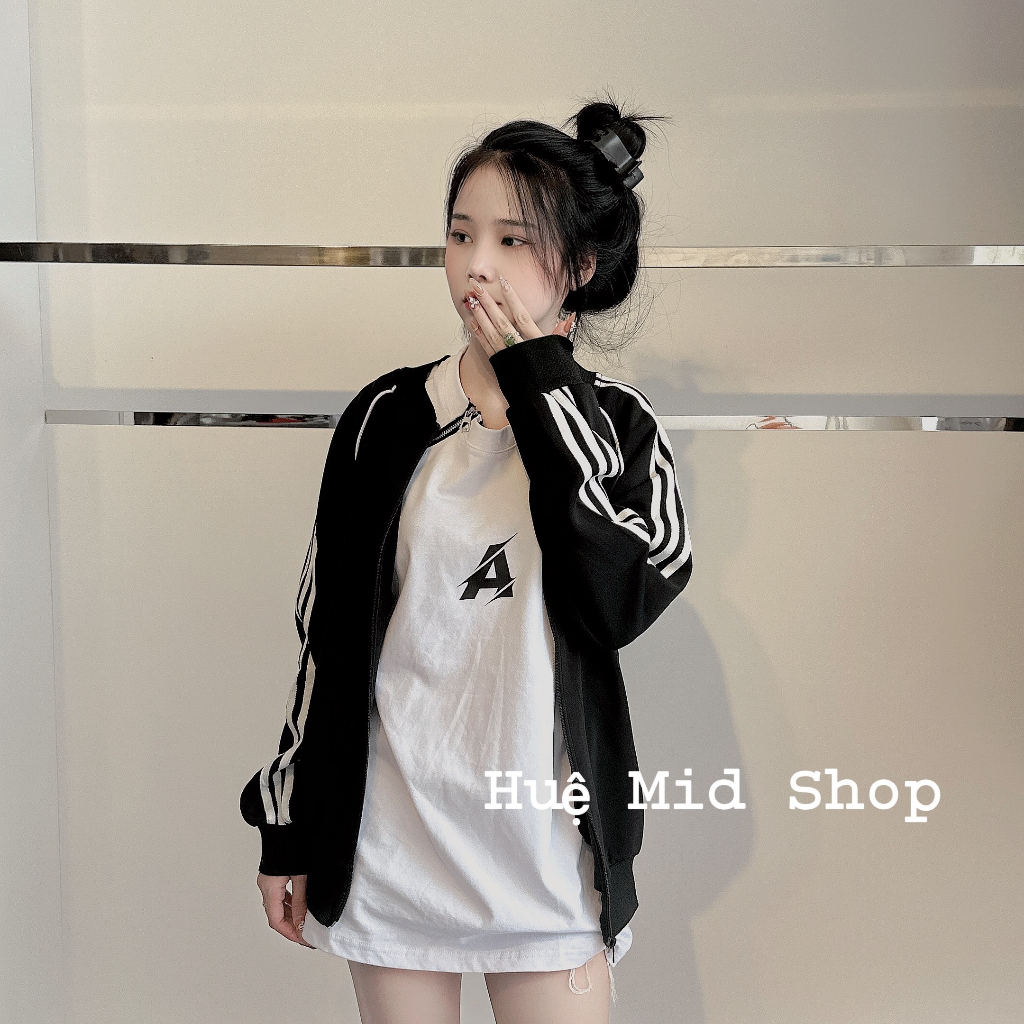 Áo Bomer 3 Sọc, Áo Thể Thao Nam Nữ Nhiều Màu Chất Poly Cao Cấp