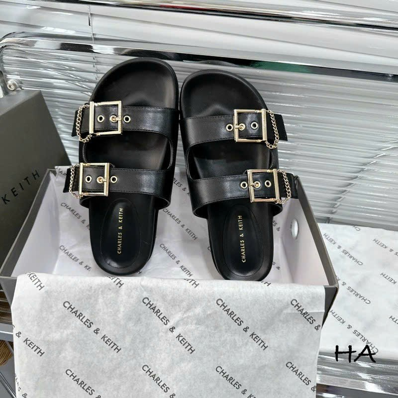 Dép nữ quai ngang đế cao SL-CK21 bản fullbox sang chảnh