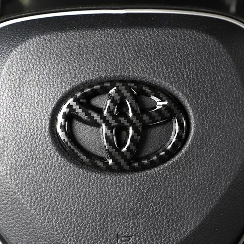 Tem Dán Logo Toyota Trên Vô Lăng Trang Trí Xe Hơi