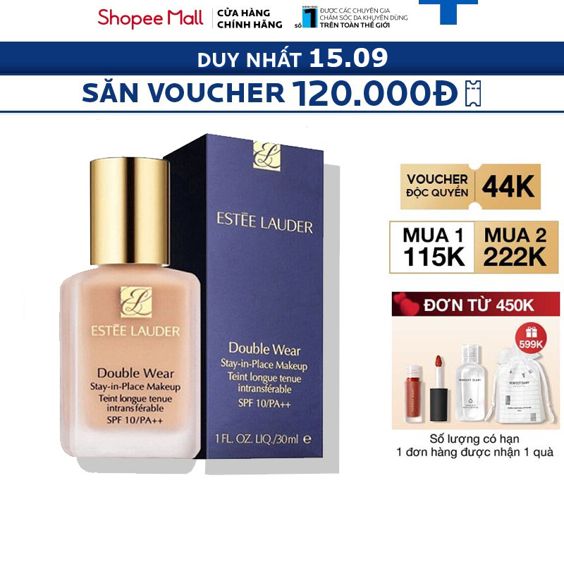 Kem Nền Estee Lauder Double Wear Stay-in-Place Makeup SPF 10/PA++ Foundation 7ml và 30ml