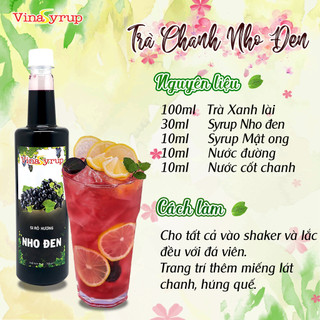 Siro Nho Đen VinaSyrup 750ml
