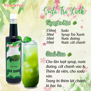 Siro Trà Xanh VinaSyrup 750ml
