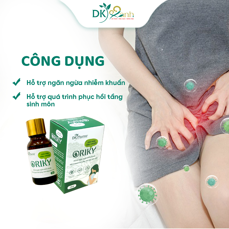 Thảo Dược Xông Cửa Mình Sau Sinh Oriky Hộp 10ml - DK Pharma