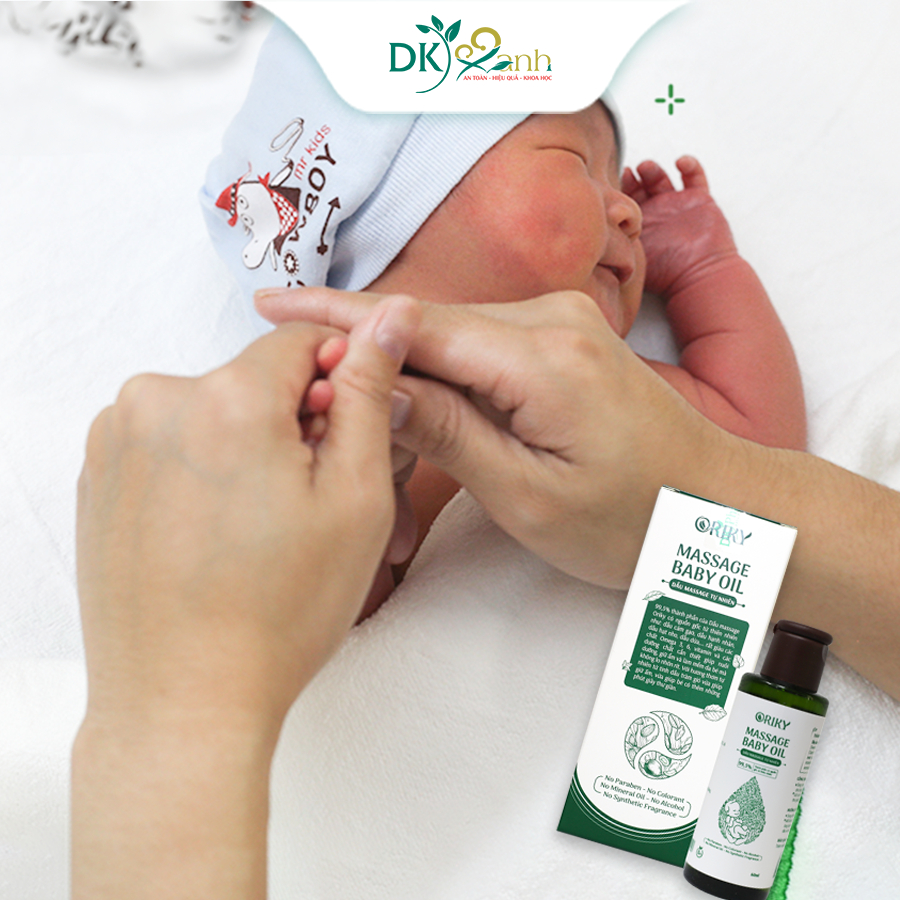 Dầu massage Oriky dưỡng ẩm cho bé, 60ml / chai