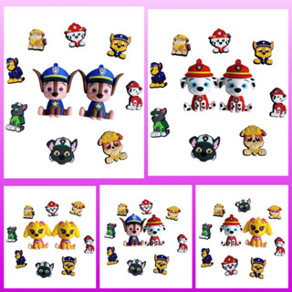 Chamr/Sticker/Jibbitz chú chó cứu hộ trang trí dép sục Crocs cho bé trai gái có sẵn nút cài để trang trí vào dép Crocss