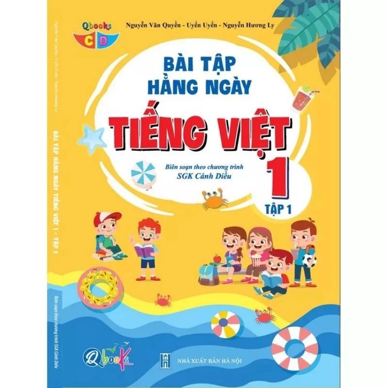 Sách - Combo Bài Tập Hằng Ngày Toán Và Tiếng Việt Lớp 1 - Cánh Diều - Tập 1