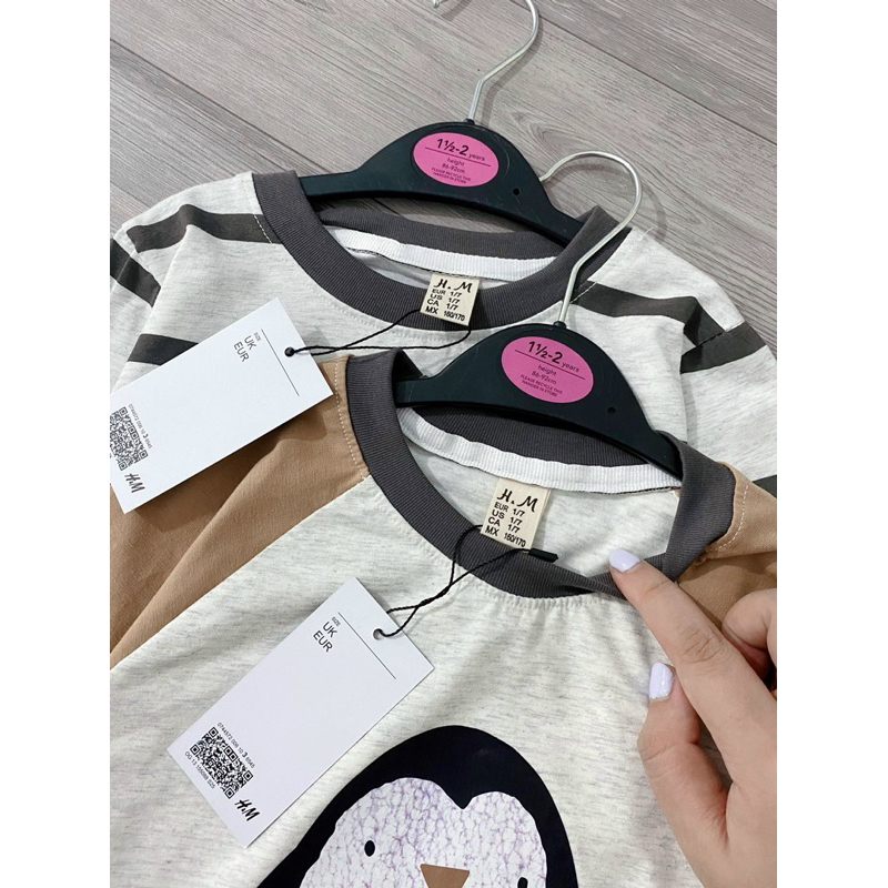 Set 2 bộ cotton dài cho bé VNXK