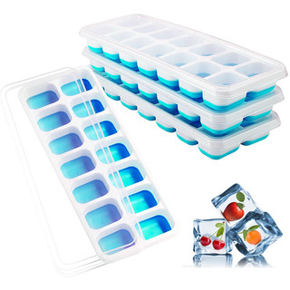 KHAY ĐÁ SILICON 14 Ô CÓ NẮP ĐẬY