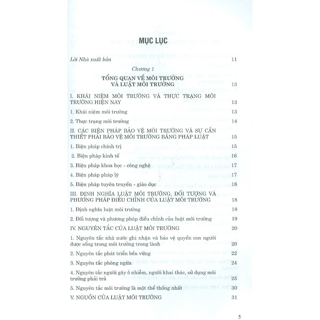 Sách - Tập Bài Giảng Luật Môi Trường