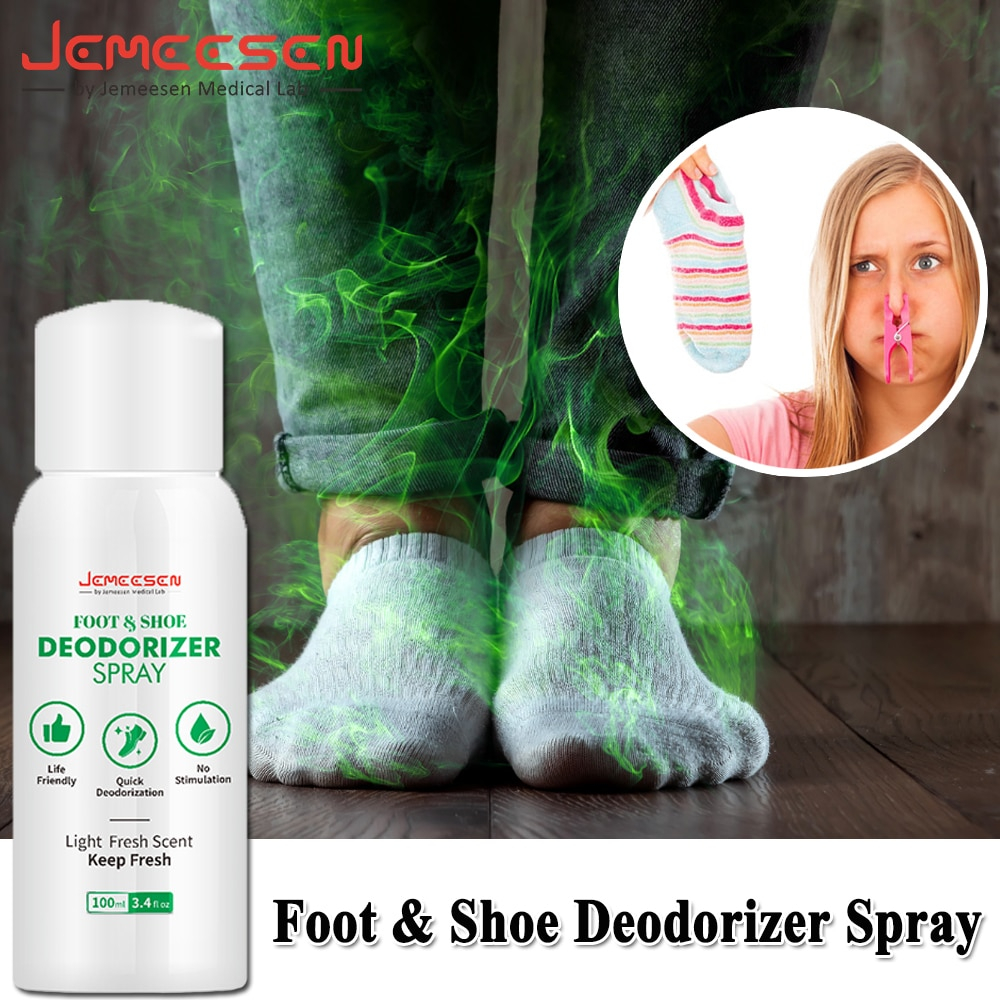 Jemeesen 100ml xử lý mùi giày phun nước hoa chân mùi hôi giày khử mùi chân vớ chống mồ hôi chân chăm sóc