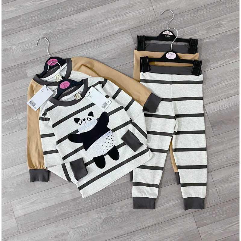 Set 2 bộ cotton dài cho bé VNXK