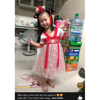 Sét váy cổ trang cho bé