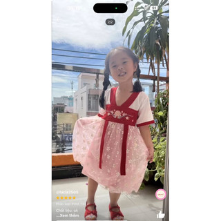 Sét váy cổ trang cho bé