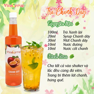 Siro Chanh Dây VinaSyrup 750ml