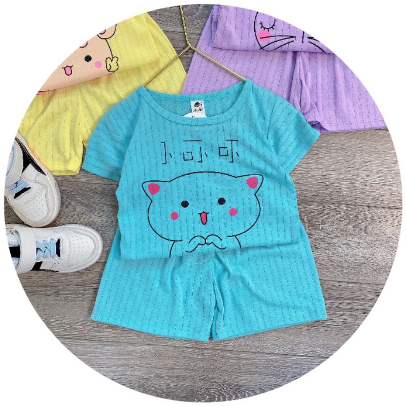 Sét 5 bộ cotton giâý thấm hút mồ hồi cho bé