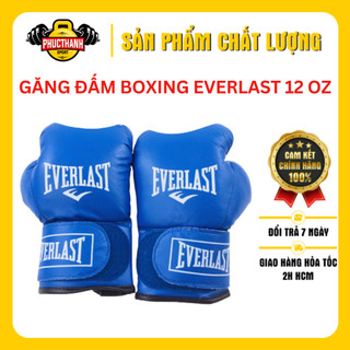 Găng đấm boxing Everlast 12oz (xanh)