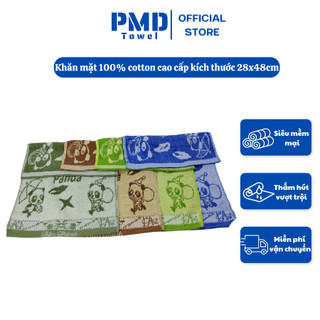 Khăn mặt gia đình cotton cao cấp kích thước 28x48cm bông siêu mềm thấm nước cực tốt nhanh khô không phai màu sổ lông