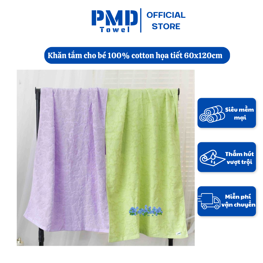 Khăn tắm cho bé xuất Nhật cotton tốt họa tiết rất độc đáo mềm mại thấm nước không sổ lông phai màu khi dùng