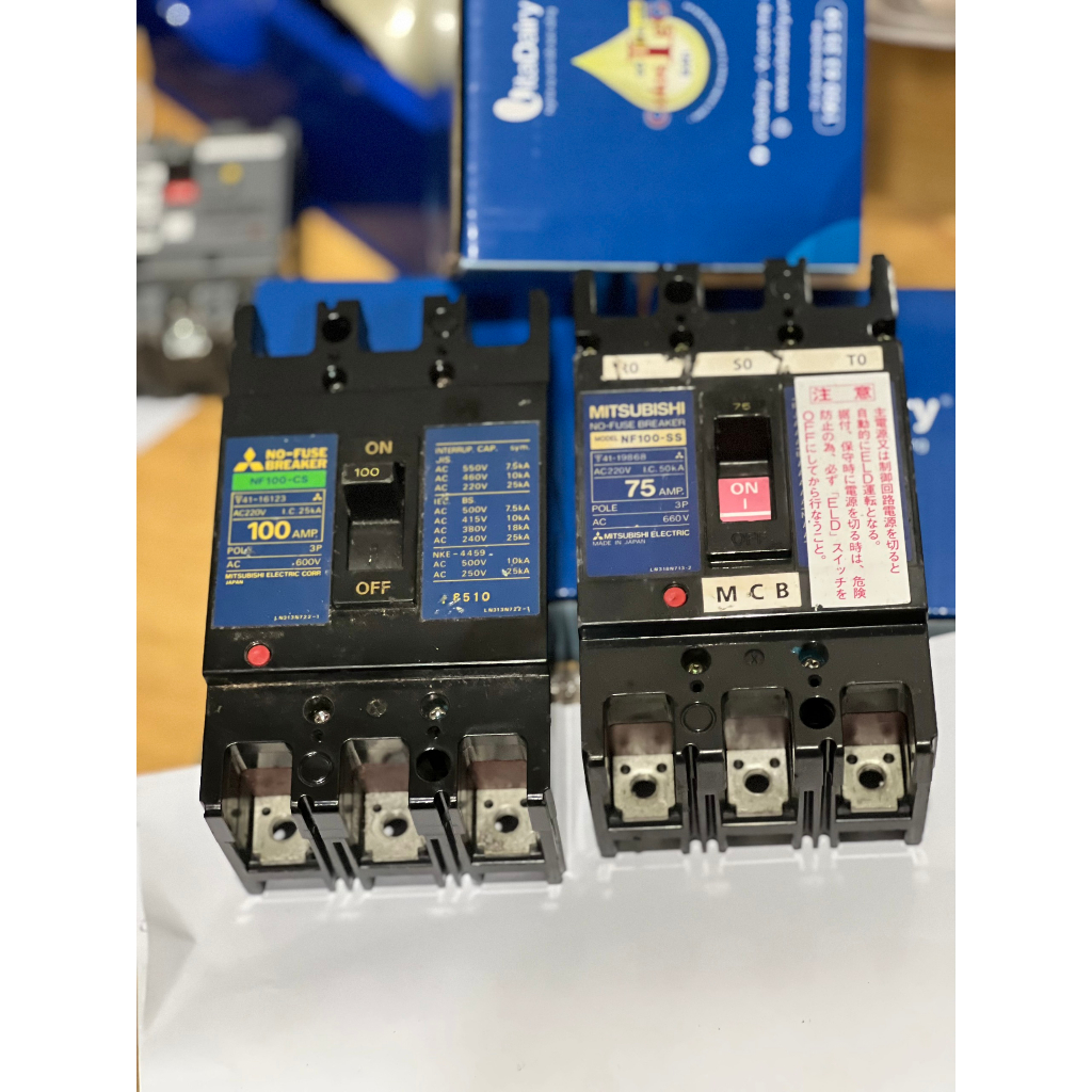 MCCB 3 pha 30-50-60-75-100A Hàng Nhật bãi, đã qua sử dụng