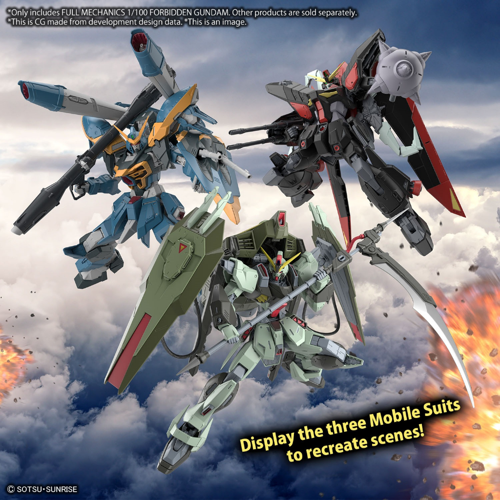 Mô hình lắp ráp Bandai Gundam FM / Full Mechanics 1/100 GAT-X252 Forbidden Gundam