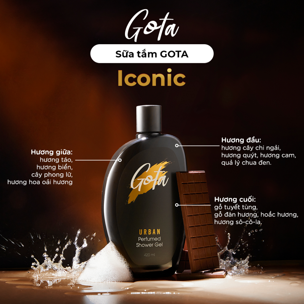 Sữa tắm nước hoa nam Gota 420ml