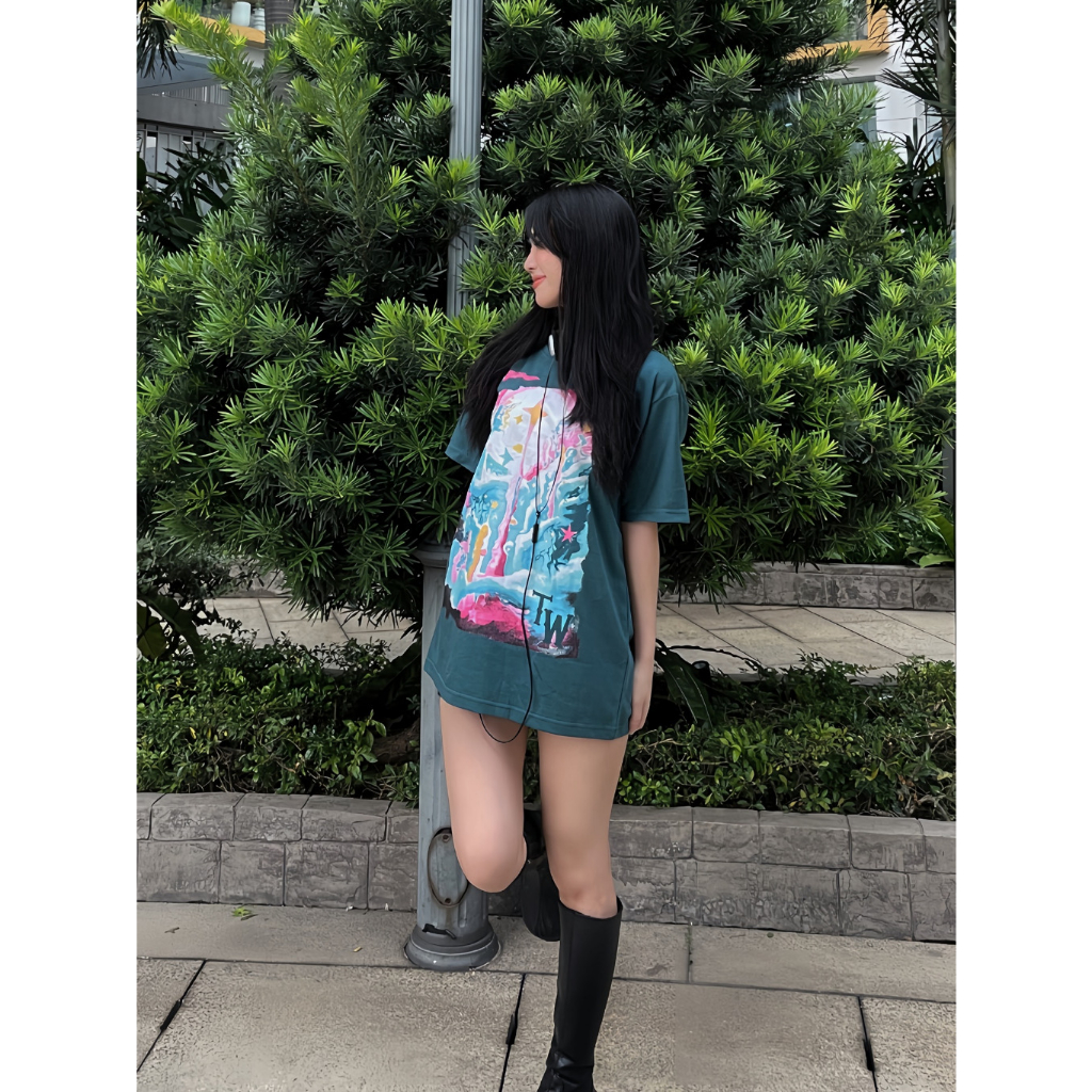 2 Áo thun Teeworld Illusion Dream Form Unisex Nam Nữ 2 Màu Cùng Size