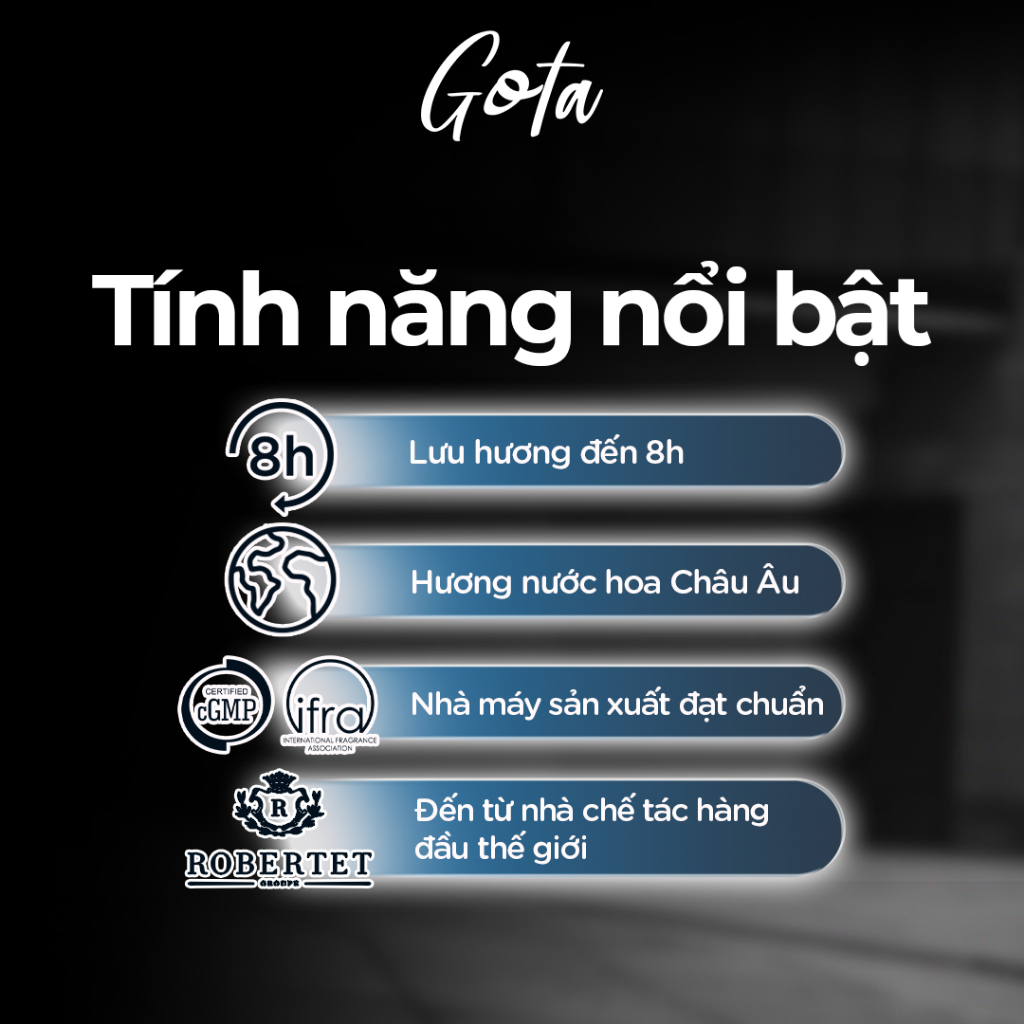 Bộ đôi Nước hoa và Sữa tắm nước hoa Nam Gota