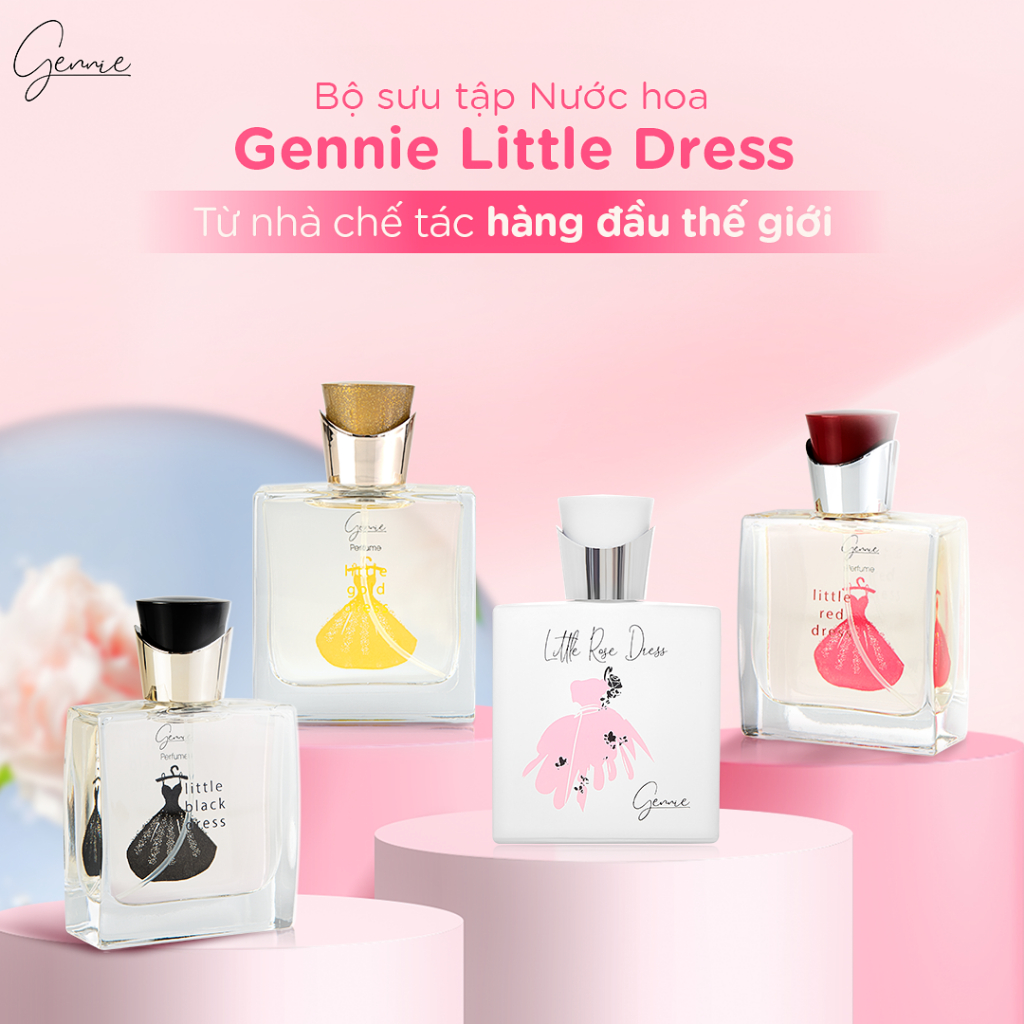 Bộ đôi Nước hoa Nữ Gennie Little Rose + Gold Dress 50ml