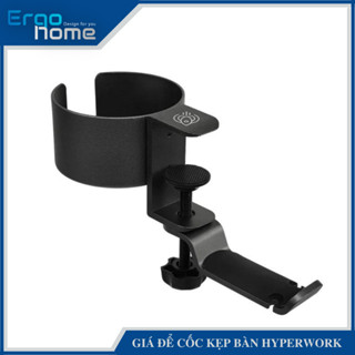 Giá để cốc kẹp bàn tích hợp móc treo đồ HyperWork CH01 - Ergohome
