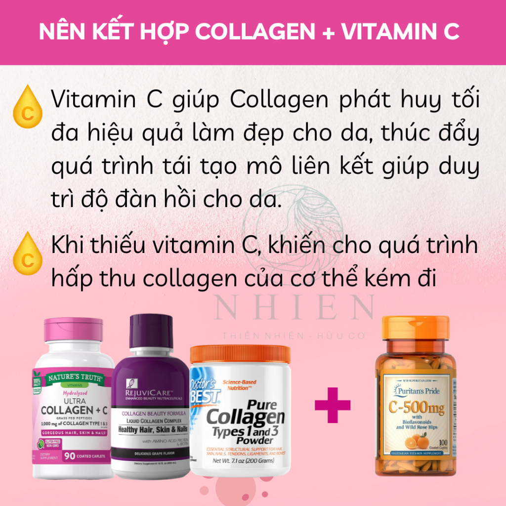 Viên uống đẹp da collagen thủy phân, collagen bột, collagen nước giúp trắng da, mờ nám Hydrolyzed Collagen