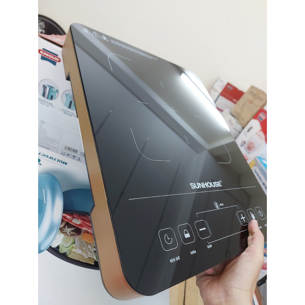 Bếp hồng ngoại Sunhouse SHD6015 mặt kính cảm ứng, không kén nồi