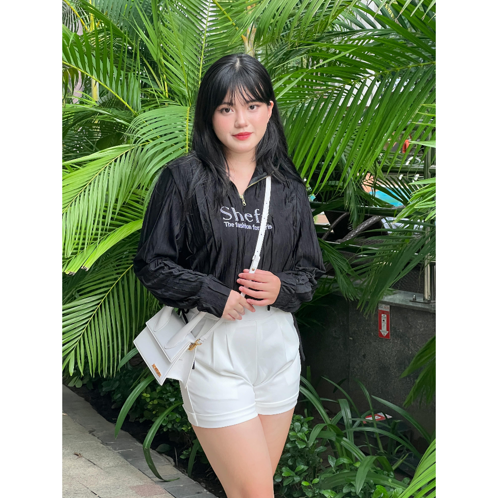 Quần short nữ Aven Sheff vải tuyết mưa, lưng cao ôm dáng mẫu QS05