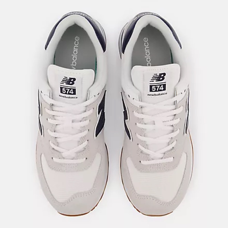 Giày New Balance 574 White Navy - ML574TF2 FREE SHIP