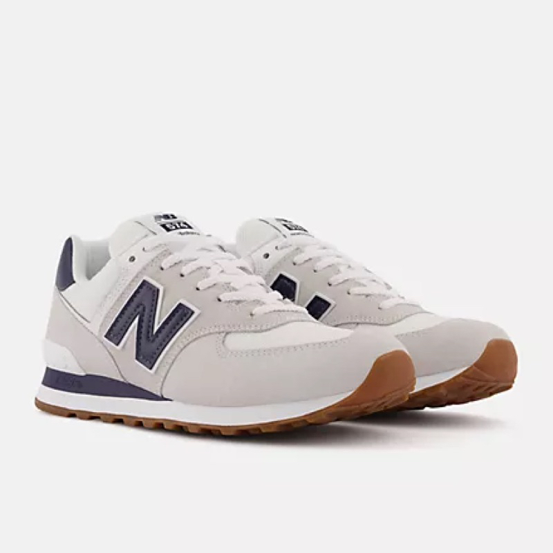 Giày New Balance 574 White Navy - ML574TF2 FREE SHIP