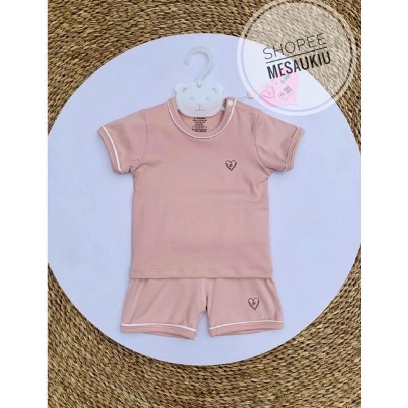 Bộ cộc tay Mommom mẫu trơn cho bé trai, bé gái đủ size