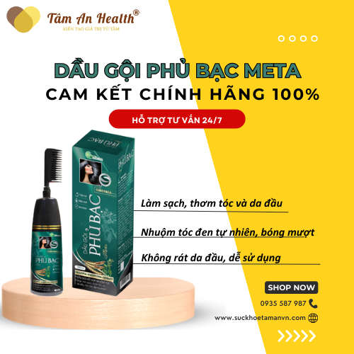 Dầu gội phủ bạc nguyên liệu nhập khẩu Nhật Bản, làm tóc đen tự nhiên, cho mái tóc đen, bóng mượt hơn lọ 200ml.