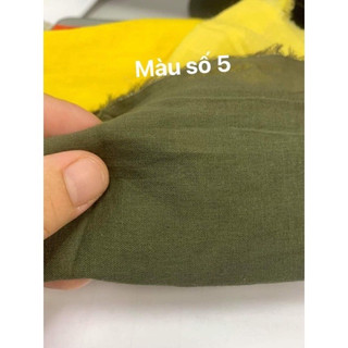 Vải thô boi lót mỏng màu rêu bộ đội