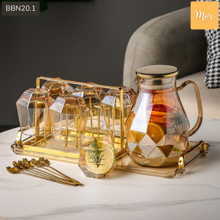 Bộ bình nước thuỷ tinh chịu nhiệt 1.8l - bbn20.1