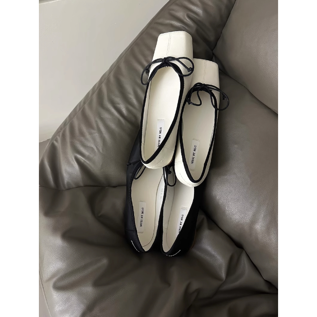 Giày búp bê gót bằng đế dẻo cho nữ thời trang thu đông 2023