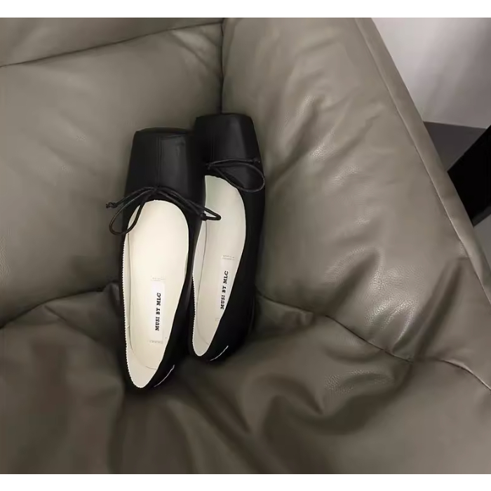 Giày búp bê gót bằng đế dẻo cho nữ thời trang thu đông 2023