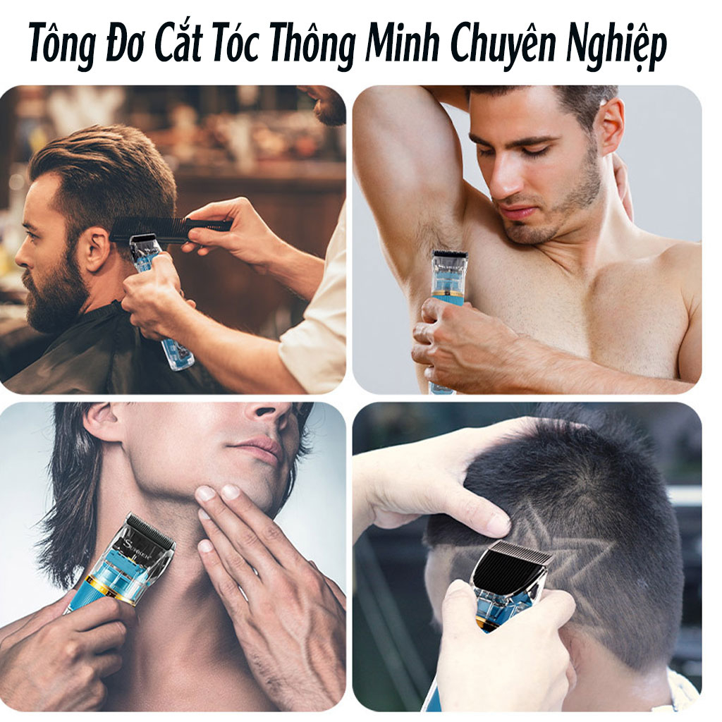 Tông Đơ, Tăng Đơ Cắt Tóc Không Dây Suker - 998, Máy Hớt Tóc Gia Đình