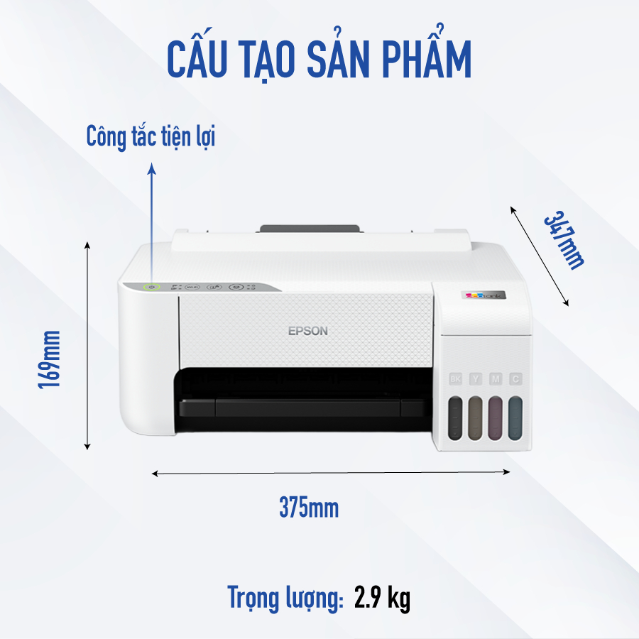 [Mã ELCL12 giảm 9% đơn 300K] Máy In Phun Epson L1256 Hiệu Suất In Ấn Tượng Tiết Kiệm Tối Đa