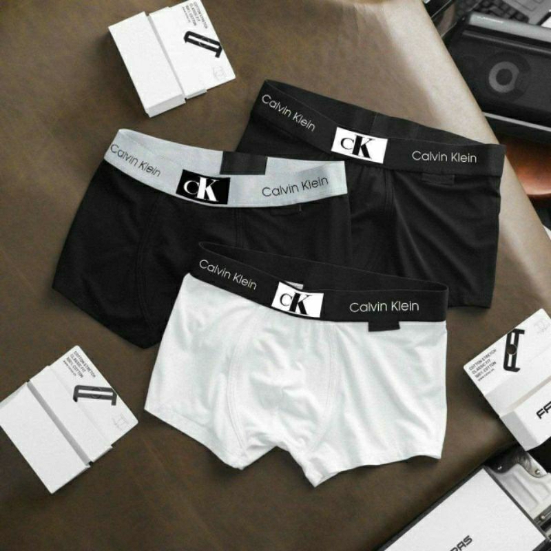 Combo 4 Quần Lót Nam cK Thun Lạnh Co Dãn Mịn Mát Thấm Hút