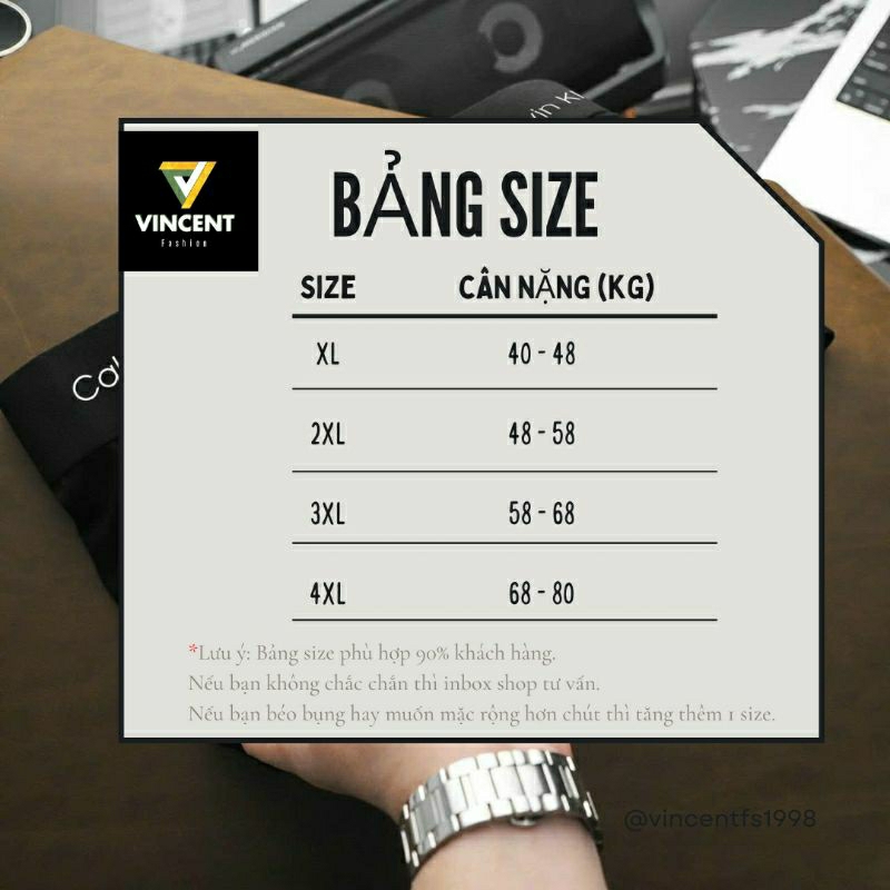 Combo 4 Quần Lót Nam cK Thun Lạnh Co Dãn Mịn Mát Thấm Hút