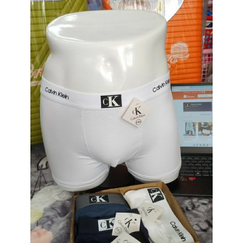 Combo 4 Quần Lót Nam cK Thun Lạnh Co Dãn Mịn Mát Thấm Hút