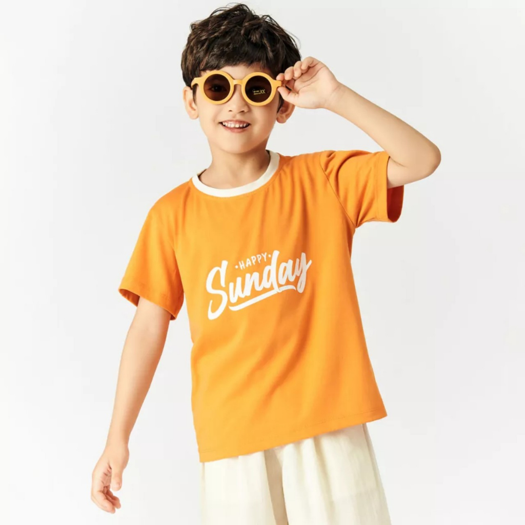 Áo thun màu hồng bé gái Medokids MD06 in các ngày trong tuần chất liệu cotton mềm mại, co dãn, thấm hút tốt